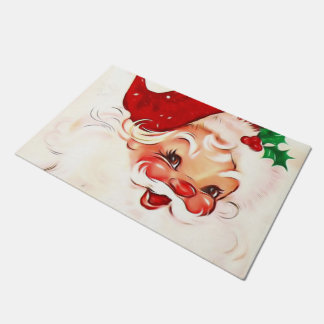 Vintager Santa 4 Fußmatte