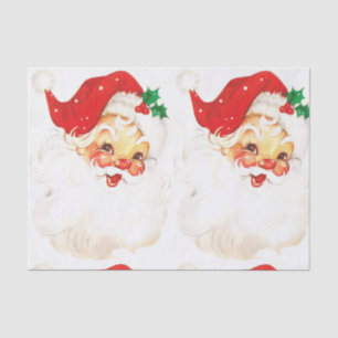 Vintager Santa Claus Retro Weihnachten Seidenpapier
