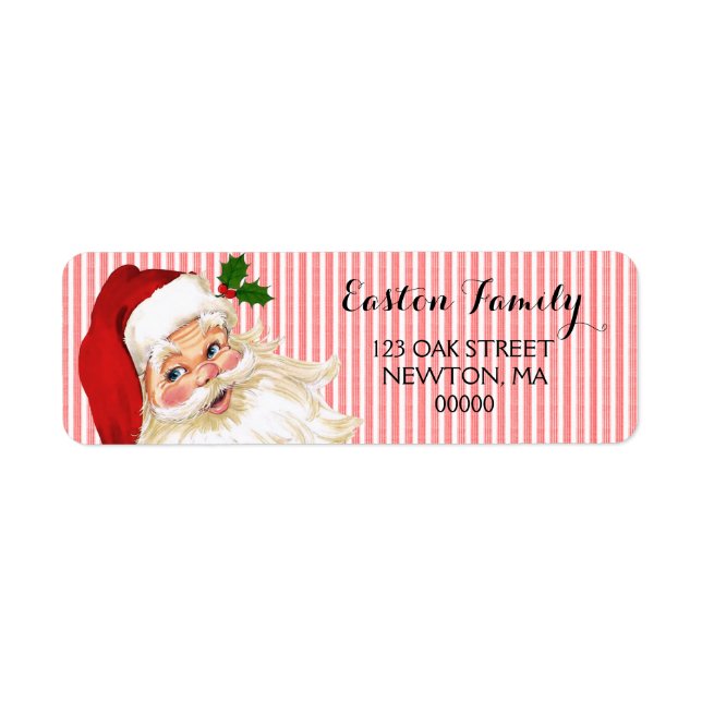 Vintager Santa Claus Roter Streifen (Vorne)