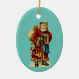 Vintager Santa Ornament
