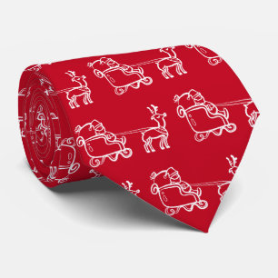 Vintager Santa Red Festitive Favorit Spaß Retro Krawatte