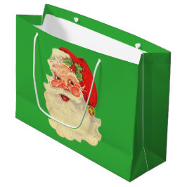 Vintager Santa Santa Santa Santa Große Geschenktüte