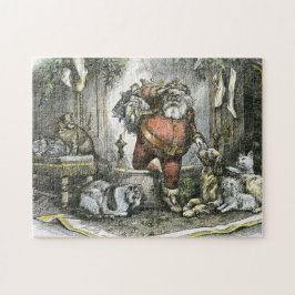 Vintager Santa Santa Santa Santa Santa Puzzle