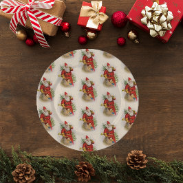 Vintager Santa Santa Santa Santa Santa Seidenpapier