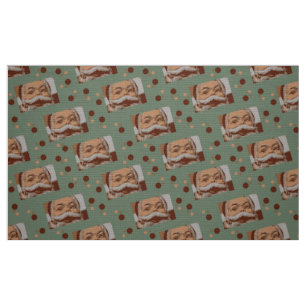 Vintager Santa Santa Santa Santa Santa Stoff