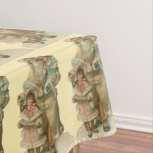 Vintager Santa Santa Santa Santa Santa Tischdecke