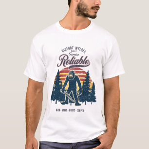 Vintager Sasquatch Welder - Mythischer Schweissvor T-Shirt