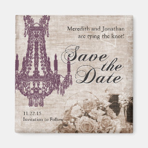 Vintager Save the Date Magnet