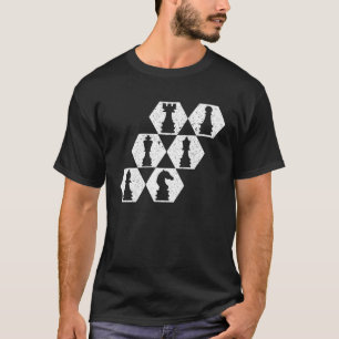 Vintager Schach-Retro-Schachspieler 1 T-Shirt