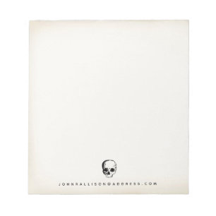 Vintager Schädel Notizblock