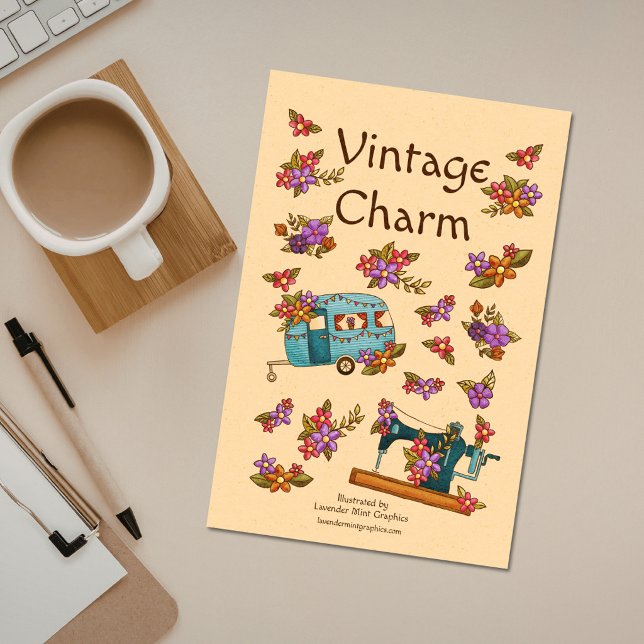 Vintager Scharm Retro Nostalgie Kalender (Von Creator hochgeladen)