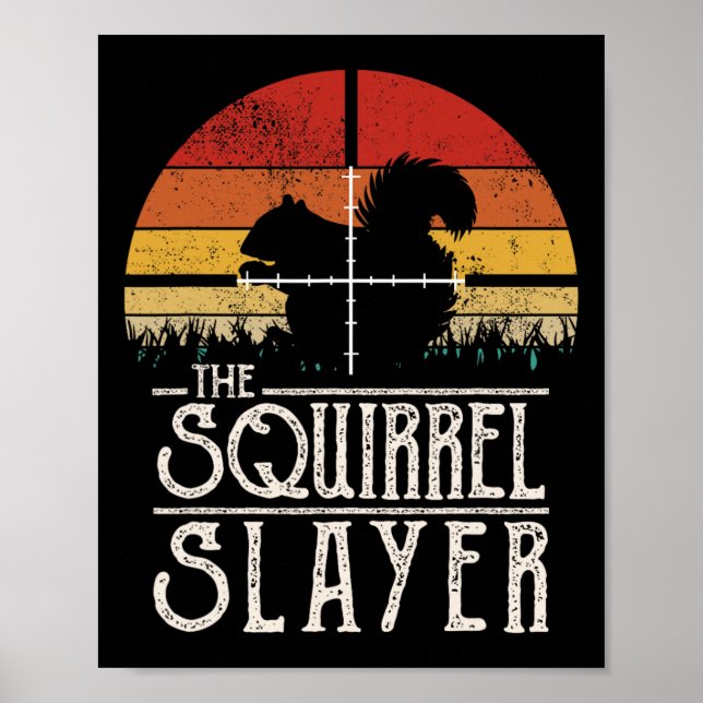 Vintager Schießschartenmesser im Retro-Stil Poster (Vorne)