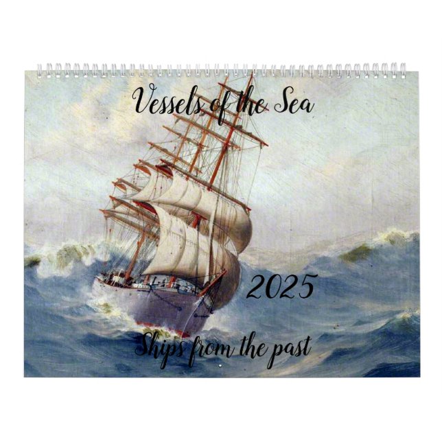 Vintager Schiffskalender 2025 Kalender (Titelbild)
