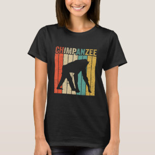 Vintager Schimpanse Affe Chimp Ape Wildlife Chimp T-Shirt