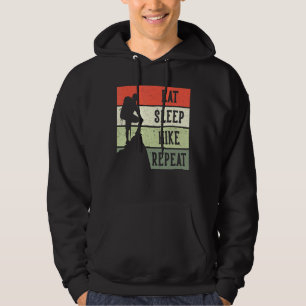 Vintager Schlaf-Wanderung Wiederholung Wanderung Hoodie