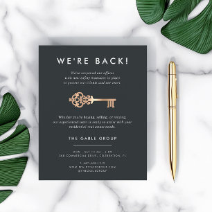 Vintager Schlüssel   Reale Wiedereröffnung des Anw Flyer