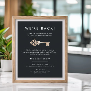 Vintager Schlüssel   Reale Wiedereröffnung des Anw Poster