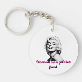 Vintager Schlüsselanhänger von Marilyn Monroe "Dia