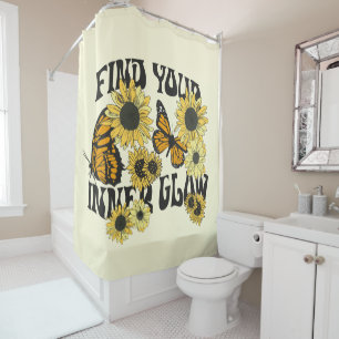 Vintager Schmetterling   Finden Sie Ihren inneren  Duschvorhang