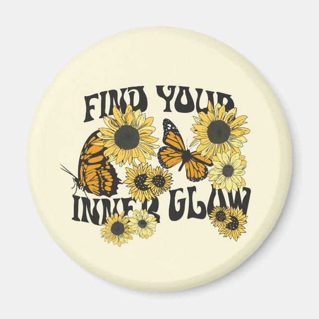 Vintager Schmetterling | Finden Sie Ihren inneren  Magnet (Vorne)