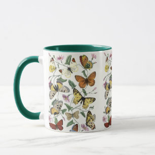 Vintager Schmetterling & Moth Riesenkaffee Tasse