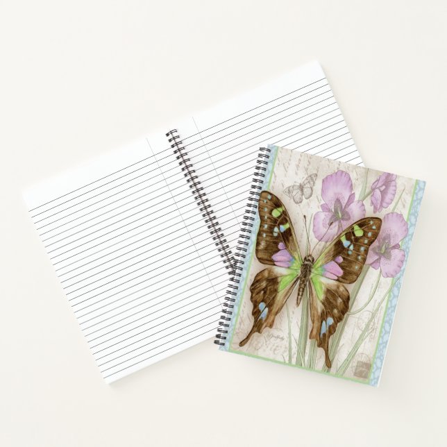 Vintager Schmetterling Notizbuch (Innenseite)