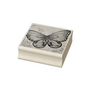 Vintager Schmetterling Nr. 3 Wasserfarben Kunst Gummistempel