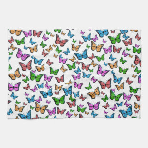 Vintager Schmetterling Papillon Alte Illustration Geschirrtuch