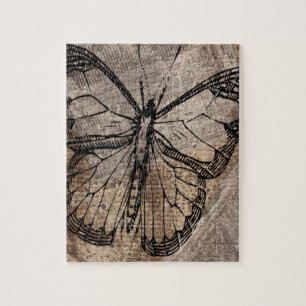 Vintager Schmetterling Puzzle