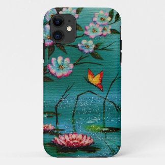 Vintager Schmetterling u. Blumen Case-Mate iPhone Hülle