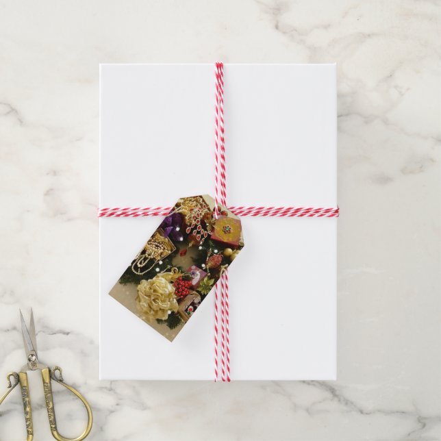 Vintager Schmuck & Gemstone Viktorianischer Kranz Geschenkanhänger (Mit Garn)