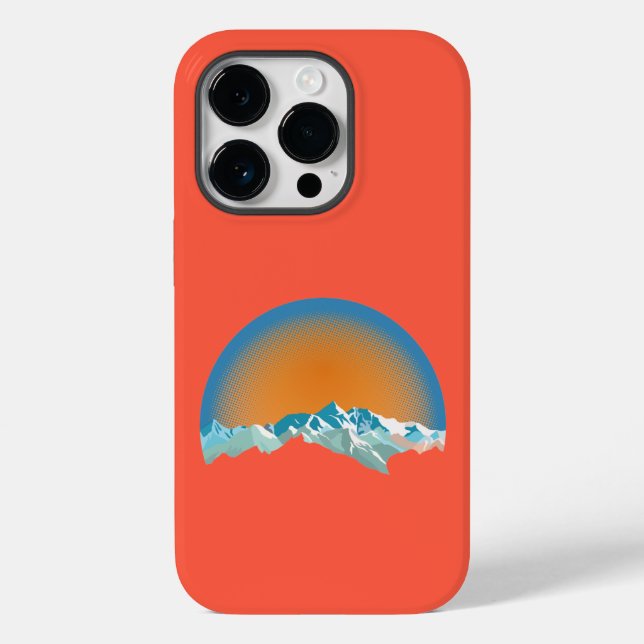 Vintager Schneeberg Peak Case-Mate iPhone Fall Hülle (Rückseite)