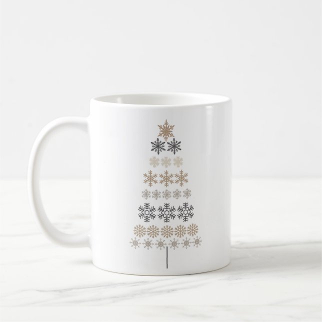 Vintager Schneeflocken Tasse (Links)