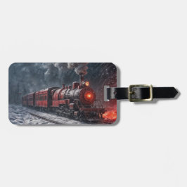 Vintager Schneezug Gepäckanhänger