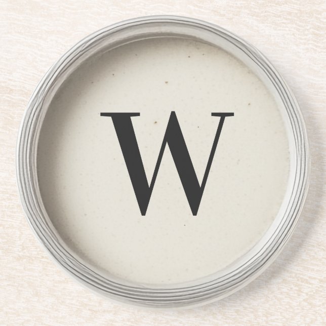 Vintager Schreibmaschineneintrag Getränkeuntersetzer (Vorne)