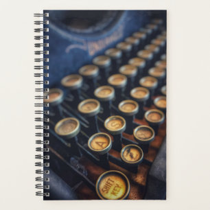 Vintager Schreibmaschinenklingelplaner Planer