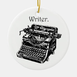 Vintager Schreibmaschinenschreibtisch, Sketch Zeic Keramik Ornament