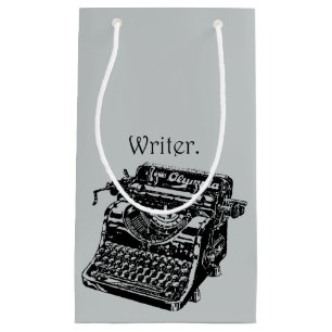 Vintager Schreibmaschinenschreibtisch, Sketch Zeic Kleine Geschenktüte