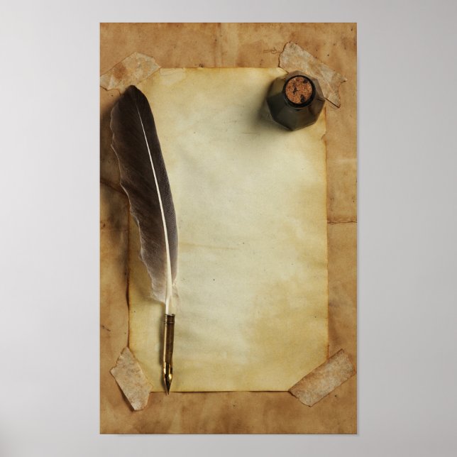 Vintager Schreibtisch Poster (Vorne)