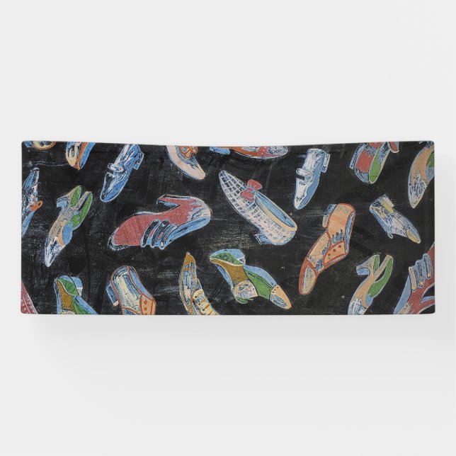 Vintager Schuhladen Banner (Horizontal)