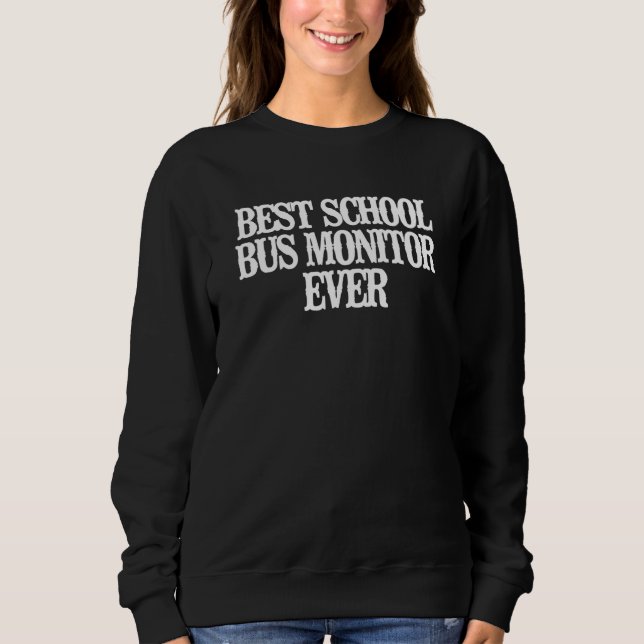 Vintager Schulbusmonitor Sweatshirt (Vorderseite)