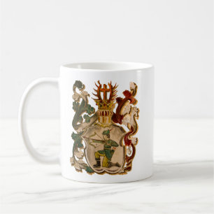 Vintager Schützenwappen Kaffeetasse