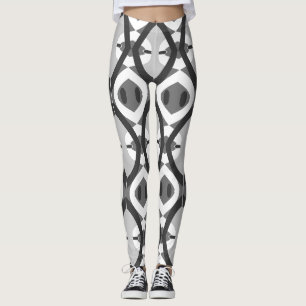 Vintager Schwarz-weißer Klassiker "Ratti_Creative_ Leggings