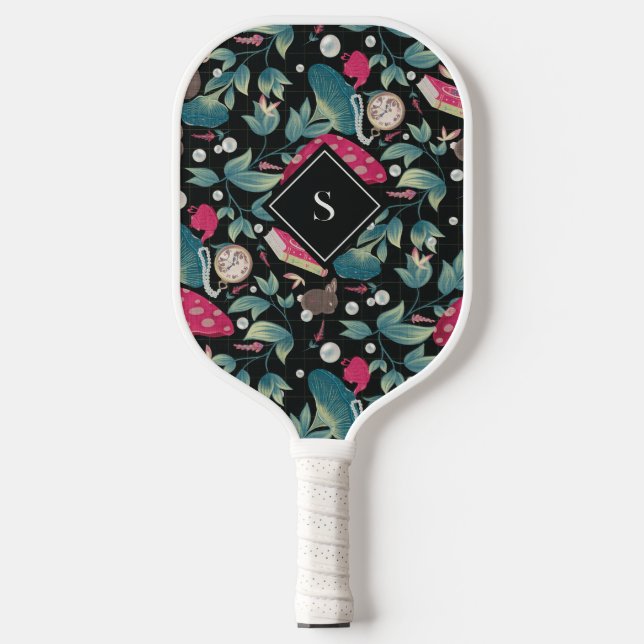Vintager Schwarzer Cocktail Pickleball Schläger (Vorderseite)