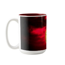 Vintager Schwarzer Teufel auf Jack o' Lantern & Re