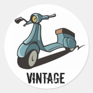 VINTAGER SCOOTER STICKER