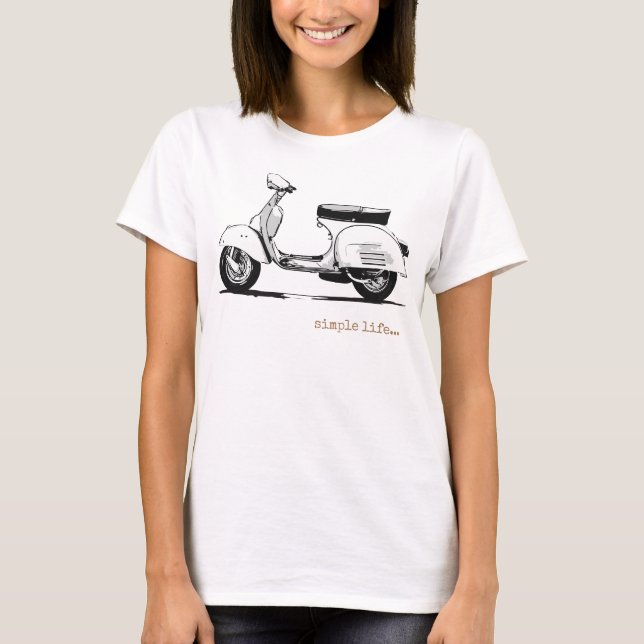 Vintager Scooter T-Shirt (Vorderseite)
