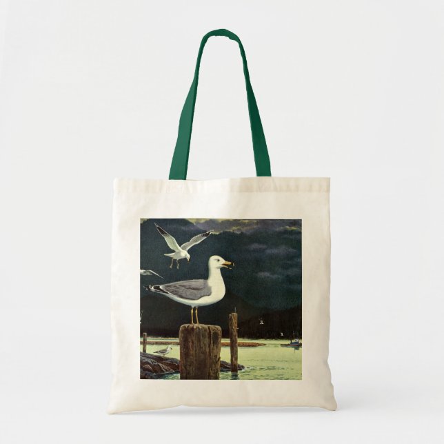 Vintager Seagull-Halssteg, Meervögel Tragetasche (Vorne)