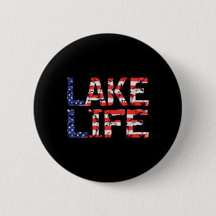 Vintager See 4. Juli Patriotic Button
