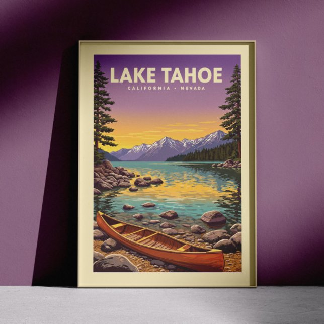 Vintager See Tahoe California Nevada Poster (Von Creator hochgeladen)